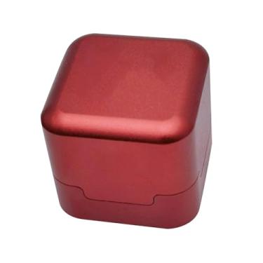 Imagem de YIJU Suporte para taco de bilhar e estojo para transporte de giz de bilhar, Vermelho