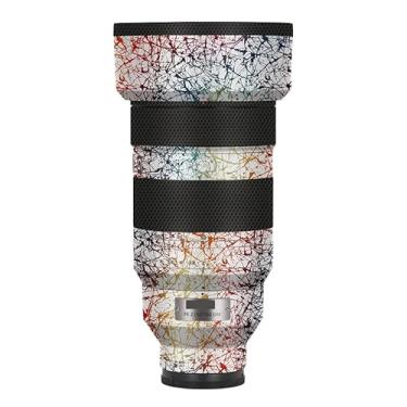 Imagem de 50 150 F 2 lente de câmera anti-arranhões película película vinil envoltório adesivo protetor acessórios decalques para Sony FE 50-150 mm F2 GM (branco arco-íris plash)