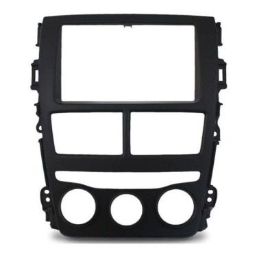 Imagem de Moldura Painel 2din Multimidia Mp5 Toyota Yaris Preta Fosca
