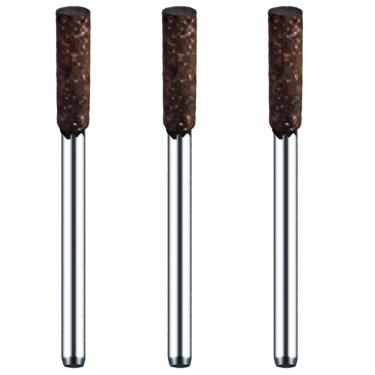 Imagem de Kit 3 Pontas Montadas 4Mm Borracha Com Abrasivos Haste 3Mm