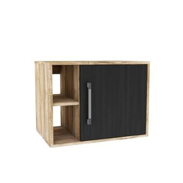 Imagem de Gabinete Soft 600 Perffect Acetinado Carvalho C-preto ônix