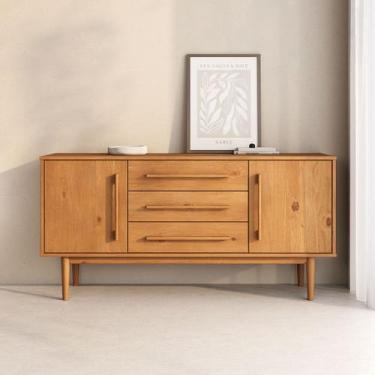 Imagem de Aparador de Sala Buffet Madeira 145 cm 02 Portas Freijó TECCA - IDIMEX