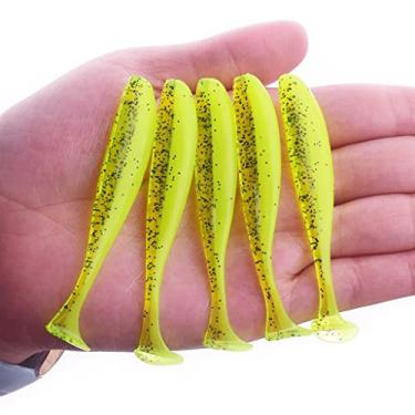 Imagem de 5 cm 7,5 cm 9,5 cm Jigging Wobblers Easy Shiner Iscas de pesca artificiais de duas cores silicone macio equipamento de carpa