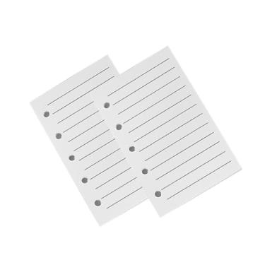 Imagem de Mini refil de papel para fichário, folhas soltas, 40 folhas, papel de enchimento M5, mini plaina, refis de memorandos para fichário de 5 anéis, caderno, pacote com 2