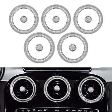 Imagem de KORUIPEI Anel De Saída Ar Brilhante, 15 Peças, Compatível Com Acessórios Mercedes Benz C300 Glc 300 W205 X253 Classe C Amg