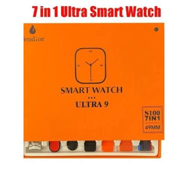 Imagem de SMART WATCH  S100, com 7 Pulseiras capa protetora e Tela HD  - A1