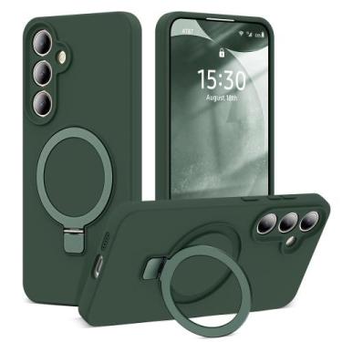 Imagem de Capa de telefone SKYLMW para Samsung Galaxy S24 Plus verde silicone