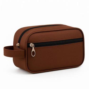 Imagem de Necessaire Impermeável Unissex Poliéster com Zíper Metálico e Bolso Fr