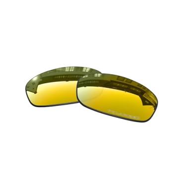 Imagem de Lentes de substituição OOWLIT compatíveis com óculos de sol Oakley Splinter, 24k Polycarbonate Combine8™ Polarized, One Size