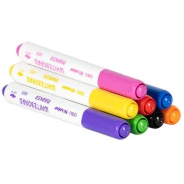 Imagem de Kit de Pincél para Quadro Branco, Deli, Ponta Redonda, 0,4 mm, 8 Cores