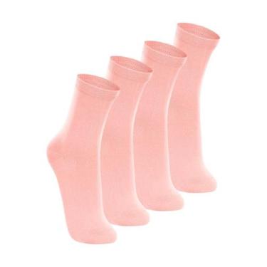 Imagem de Kit com 4 Pares de Meias Cano Longo Lupo 4575-088, Rosa