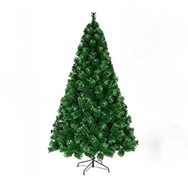 Imagem de Árvore de Natal Completa Pinheiro 2,10 Metros 566 Galhos Verde e Nevada com Branco Modelo Luxo Decoração de Natal(1,80M verde (A0218E))