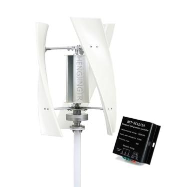 Imagem de HENGJINGTR Gerador de turbina eólica de 3000w, saída CA 12V 24V 48V 220V com 3 Blades Controller Wind Wind Pertant Permanent Generator Kit para solar de vento híbrido,12v