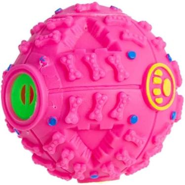 Imagem de Bolinha Interativa Brinquedo Porta Ração Petisco Apito Cachorro Gato Cães
