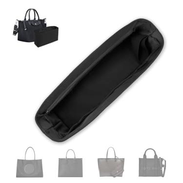 Imagem de ArcDiary Inserção organizadora de bolsa, bolsa macia e sedosa com 8 tamanhos, serve para bolsas Longchamp, Neverful, Gyard e mais (grande, preto)
