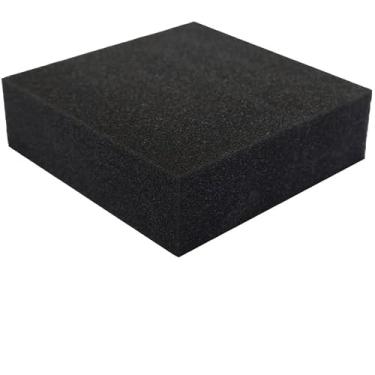 Imagem de FoamTouch Pacote com 4 almofadas de espuma de carvão vegetal de alta densidade, 2,5 cm de altura x 56 cm de largura x 56 cm de comprimento, feita nos EUA