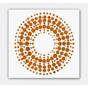 Imagem de Modelo de estêncil floral grande de pontos 30 x 30 cm – Plástico Mylar reutilizável de 10 mil para pintura de parede, móveis, artesanato em tecido e projetos rústicos de decoração de casa DIY