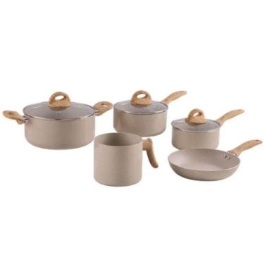 Imagem de Jogo de Panelas 5 Peças Smart Plus Areia Indução - Brinox