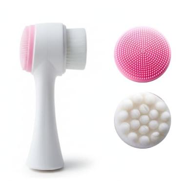 Imagem de Escova De Limpeza Facial 2 Em 1 Para Skin Care | Limpeza Profunda E Massagem Suave | Uso Diário
