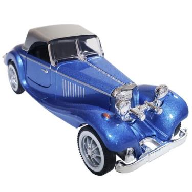 Imagem de Carrinho De Ferro Mercedes Benz 500k Miniatura Vintage Coleção Clássic