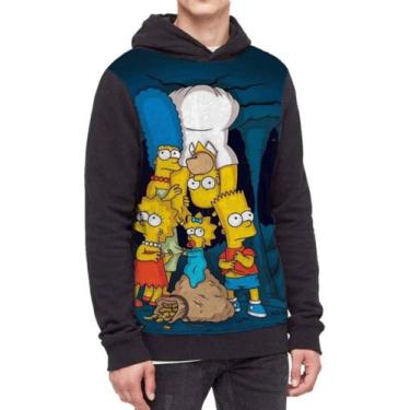 Imagem de Moletom Com Capuz The Simpsons Full Print - smoke, Preto, M