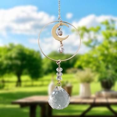 Imagem de Apanhador de sol de cristal para janelas – apanhadores de sol com prismas anjo sino de vento ornamento pendurado para Natal, casamento, jardim, decoração de casa, presente