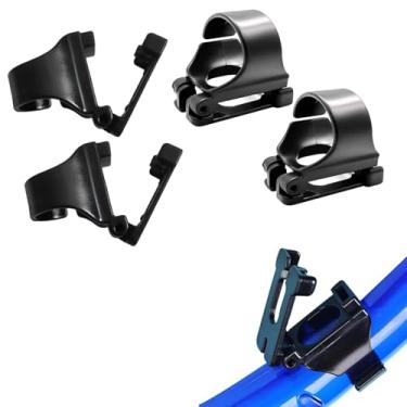 Imagem de Pacote com 4 clipes de snorkel e conjunto de suporte para máscara de mergulho, acessórios para snorkel para uso em equipamentos de viagem