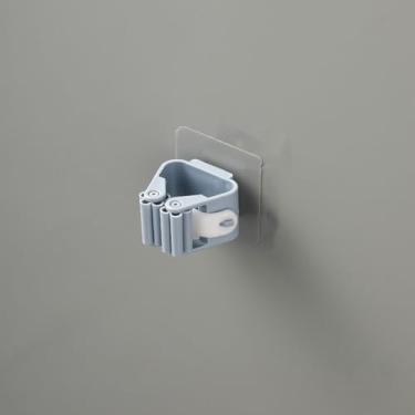 Imagem de Pacote com 3 adesivos para esfregão e vassoura, suporte de parede, lavanderia, garagem, armazenamento, cozinha, jardim, organizador de ferramentas