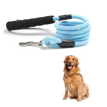 Imagem de Coleira respirável para cães de verão - grafite acolchoada com espuma refletiva com poliéster de alta tenacidade, aderência antiderrapante para segurança diurna e noturna, azul