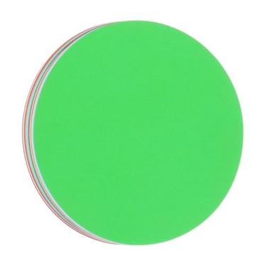 Imagem de 60 peças de papel com recortes circulares, recortes redondos de 15 cm, cartolina circular de 200 g/m² para artesanato faça você mesmo, decoração de quadro de avisos de sala de aula, cores sortidas