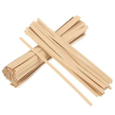 Imagem de 300 peças de laços torcidos de papel kraft 4,7 polegadas laços de pão caqui laços torcidos para sacos plásticos laços de plantas reutilizáveis para bolos pop violoncelo doces pão sacos de café