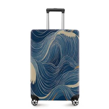 Imagem de ANNA QUEEN Capa de mala, protetor de mala, capa de viagem para bagagem de 50 a 86 cm, acessórios de viagem de elastano extensível e lavável, #13, XL(fits 32-34Inch suitcase)