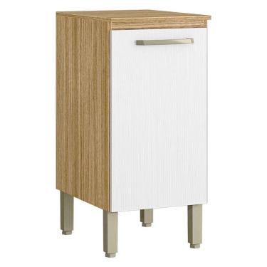 Imagem de Balcão De Cozinha Ametista 1 Porta 40 Cm Freijó Supremo - Kits Paraná