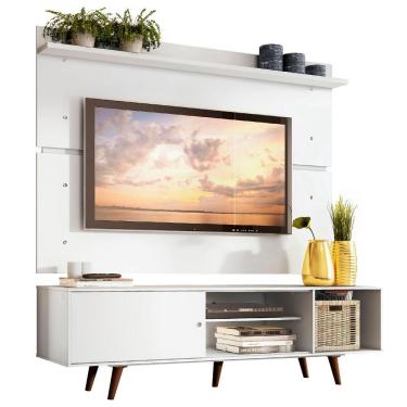 Imagem de Rack e Painel para TV até 65" Branco Dubai Madesa