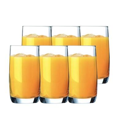 Imagem de Arcoroc, Jogo de Copo Vigne Alto, Kit de Copo de Cristal Suco 6pcs, 330ml