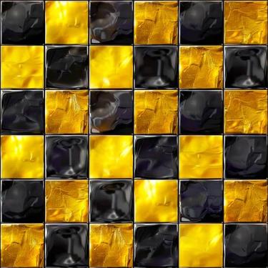 Imagem de HOMETITUTE 20 peças de adesivos de azulejos texturizados em ouro preto descasque e cole azulejos decorativos à prova d'água adesivos removíveis para cozinha, banheiro, escada, elevador, cobertura de