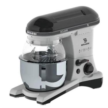Imagem de Batedeira Planetária Profissional Preta Eclair BP-500S: Potência e Eficiência na Cozinha - Braesi