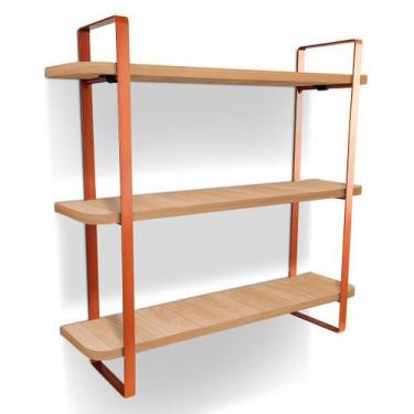 Imagem de Prateleira Tripla Nicho Hone Modelo Industrial Decoração Casa 60x15 Co
