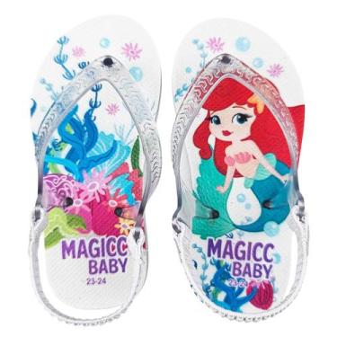 Imagem de Chinelo Bebê Sandália Infantil Sereia Fofa Bebê Menina Magicc Baby, 19