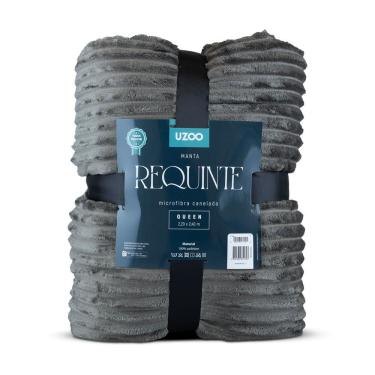 Imagem de Manta Microfibra Requinte Queen Canelada 220x240cm - Uzoo Manta Microfibra Flannel Requinte Queen Canelada 220x240cm Marrom