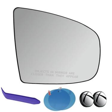 Imagem de EAP Vidro retrovisor lateral do passageiro compatível com BMW X5 E70 2007-2013, X6 E71 2008-2014, aquecido sem escurecimento automático, 51167298162, 51167174986