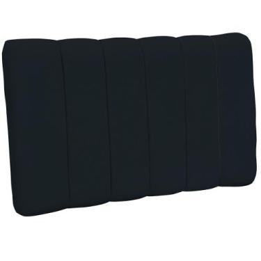 Imagem de Cabeceira Cama Box Painel Solteiro 100 cm Dubai W01 Suede Preto - Lyam