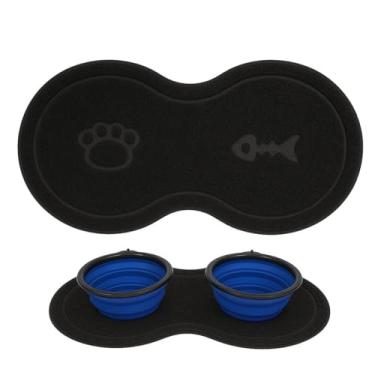 Imagem de Tapete para Comedouro Jogo Americano Pet (PRETO)