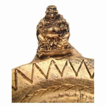 Imagem de Incensário Pratinho Buda Chinês Resina 10Cm Decoração - Usedecor