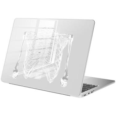 Imagem de BlHMCASE Compatível com MacBook Pro 14 polegadas 2025-2021 M4 M3 M2 M1 A3112 A3185 A3401 A2918 A2992 A2779 A2442, capa rígida protetora de caveira de esqueleto legal para Mac Pro 14