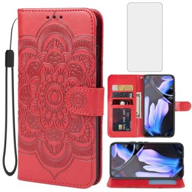 Imagem de Bohefo Capa para Pixel 10 Pro XL, capa carteira para Google 10ProXL com protetor de tela de vidro temperado, capa de celular flip de couro com suporte para cartão de crédito para Google Pixel 10 Pro