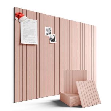 Imagem de Fluxynara Quadro de avisos grande de feltro 122 cm x 91 cm Alternativa para quadro de cortiça - pacote com 12 com 70 abas adesivas removíveis seguras, quadros de cortiça para paredes, quadro de