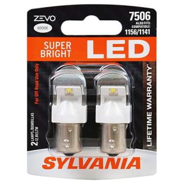 Imagem de SYLVANIA - Lâmpada LED branca 7506 ZEVO - Lâmpada LED brilhante, ideal para luzes diurnas (DRL) e luzes de back-up/ré (contém 2 lâmpadas)