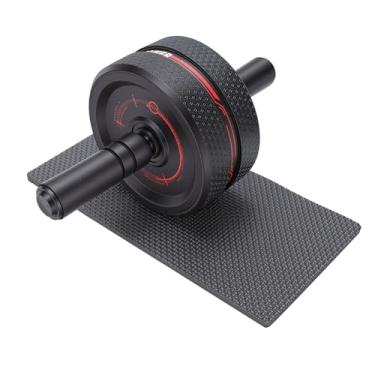 Imagem de Jectse Roda de Rolo Abdominal, Roda Abdominal de Alta Resistência Com Alças de Espuma NBR para Treino Central, Capacidade de 490 Libras, Equipamento de Ginástica Doméstica Com Absorção