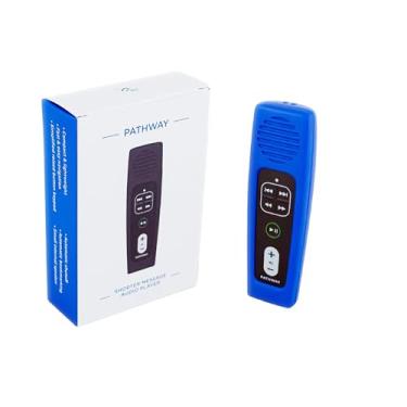 Imagem de Nova versão King James (NKJV) bíblia em áudio narrada por Bob Sauer no leitor portátil recarregável The Pathway por MegaVoice